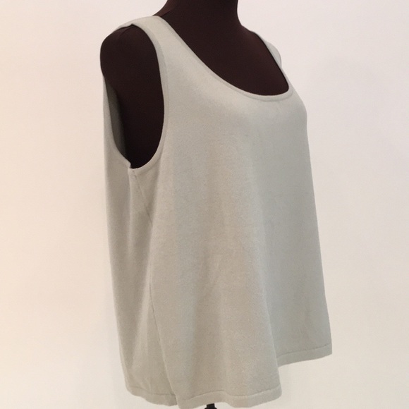 Linda Allard Ellen Tracy tank top size 3x celadon - Picture 4 of 11